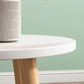 Table basse à quatre pieds en bois artificiel ou table d'appoint avec étagère