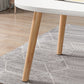 Table basse à quatre pieds en bois artificiel ou table d'appoint avec étagère