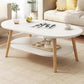 Table basse à quatre pieds en bois artificiel ou table d'appoint avec étagère