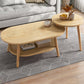 Table basse à quatre pieds en bois artificiel ou table d'appoint avec étagère