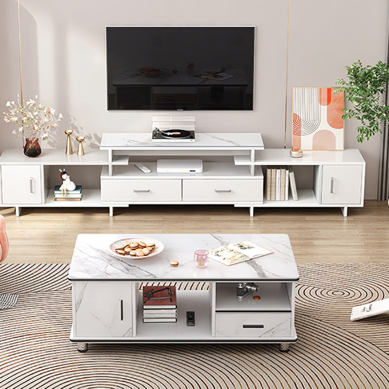 Artificial Wood Coffee or End Table Rectangular Coffee Table with Storage Clearhalo 'Coffee & Accent Tables' 'Coffee Tables' 'coffee_tables' 'furn' 'furn_coffee_tables' 'Furniture' 'Living Room Furniture' 6672956