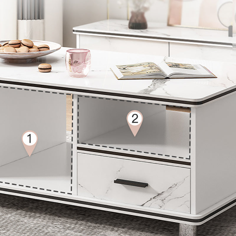 Artificial Wood Coffee or End Table Rectangular Coffee Table with Storage Clearhalo 'Coffee & Accent Tables' 'Coffee Tables' 'coffee_tables' 'furn' 'furn_coffee_tables' 'Furniture' 'Living Room Furniture' 6672962