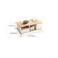 Artificial Wood Coffee or End Table Rectangular Coffee Table with Storage Clearhalo 'Coffee & Accent Tables' 'Coffee Tables' 'coffee_tables' 'furn' 'furn_coffee_tables' 'Furniture' 'Living Room Furniture' 6672976
