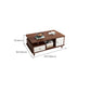 Artificial Wood Coffee or End Table Rectangular Coffee Table with Storage Clearhalo 'Coffee & Accent Tables' 'Coffee Tables' 'coffee_tables' 'furn' 'furn_coffee_tables' 'Furniture' 'Living Room Furniture' 6672979