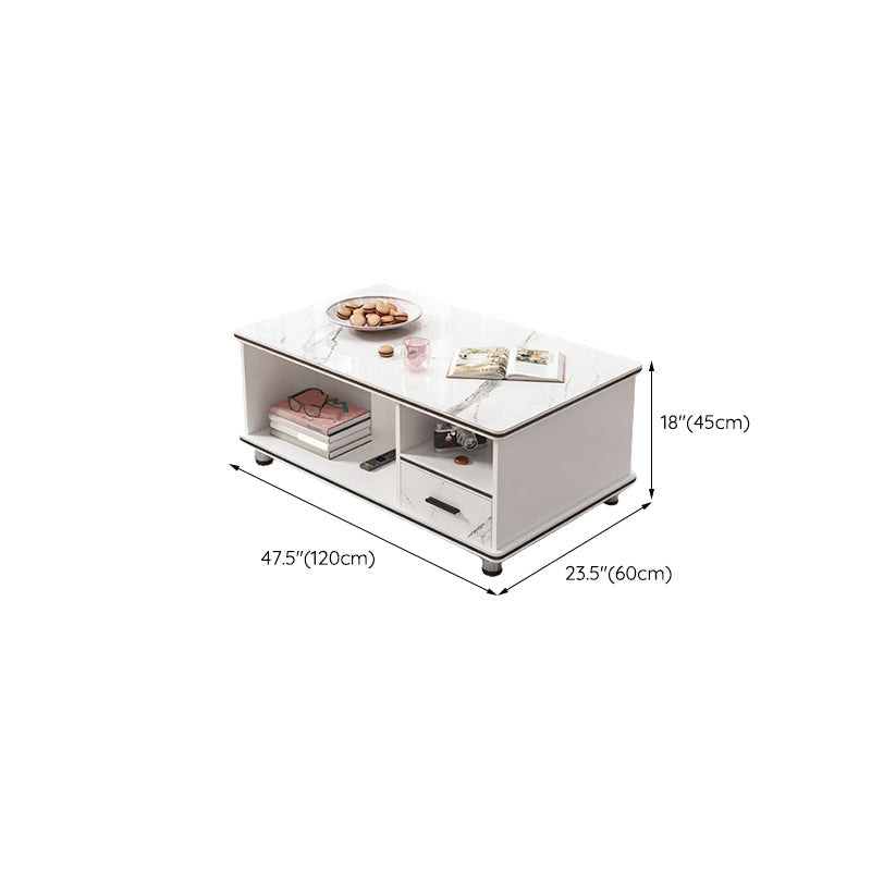Artificial Wood Coffee or End Table Rectangular Coffee Table with Storage Clearhalo 'Coffee & Accent Tables' 'Coffee Tables' 'coffee_tables' 'furn' 'furn_coffee_tables' 'Furniture' 'Living Room Furniture' 6672982