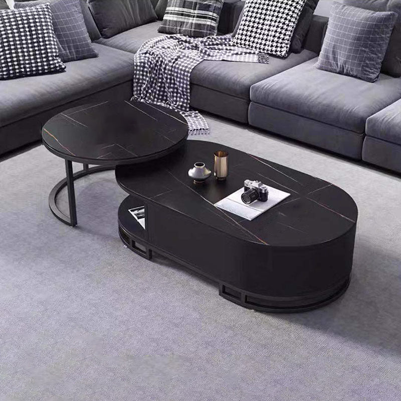 No Distressing Glam Side Table Living Room End Table with 3 Drawers