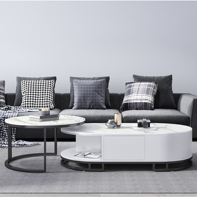 No Distressing Glam Side Table Living Room End Table with 3 Drawers