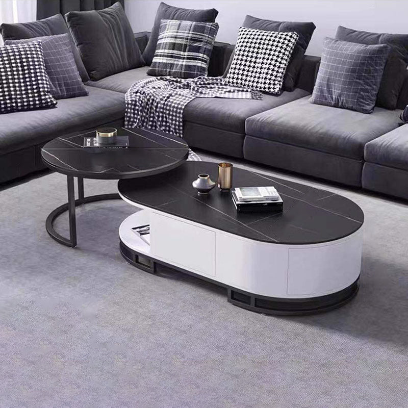 No Distressing Glam Side Table Living Room End Table with 3 Drawers