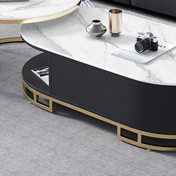 No Distressing Glam Side Table Living Room End Table with 3 Drawers