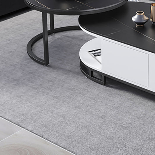 No Distressing Glam Side Table Living Room End Table with 3 Drawers