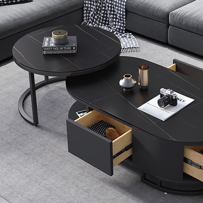 No Distressing Glam Side Table Living Room End Table with 3 Drawers