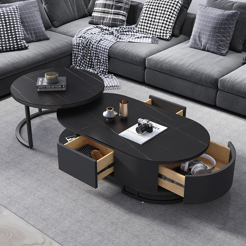 No Distressing Glam Side Table Living Room End Table with 3 Drawers