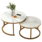 Round Coffee Or End Table Glam Drum Coffee Table in Black and White Clearhalo 'Coffee & Accent Tables' 'Coffee Tables' 'coffee_tables' 'furn' 'furn_coffee_tables' 'Furniture' 'Living Room Furniture' 6673046