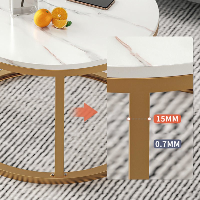 Round Coffee Or End Table Glam Drum Coffee Table in Black and White Clearhalo 'Coffee & Accent Tables' 'Coffee Tables' 'coffee_tables' 'furn' 'furn_coffee_tables' 'Furniture' 'Living Room Furniture' 6673048