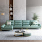 70" Wide Contemporary Sectional Sofa Leather Modular Sectional Clearhalo 'furn' 'furn_sectionals' 'Furniture' 'Living Room Furniture' 'Sectionals' 6673160