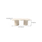Scandinavian Free Form Coffee Table White Wooden Cocktail Table with 4 Legs Clearhalo 'Coffee & Accent Tables' 'Coffee Tables' 'coffee_tables' 'furn' 'furn_coffee_tables' 'Furniture' 'Living Room Furniture' 6673372