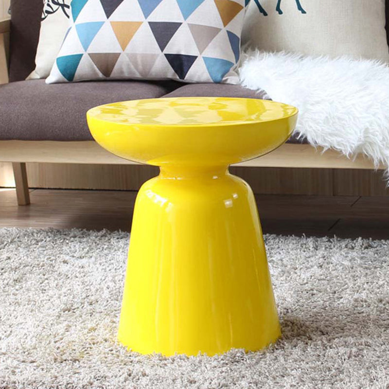 Mid-Century Metal Round End Table Pedestal Sofa Corner Table Clearhalo 'Coffee & Accent Tables' 'End & Side Tables' 'end_side_tables' 'furn' 'furn_end_side_tables' 'Furniture' 'Living Room Furniture' 6673548