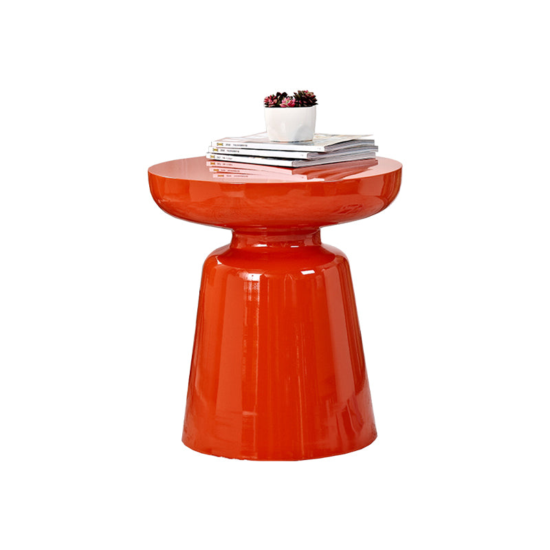 Mid-Century Metal Round End Table Pedestal Sofa Corner Table Clearhalo 'Coffee & Accent Tables' 'End & Side Tables' 'end_side_tables' 'furn' 'furn_end_side_tables' 'Furniture' 'Living Room Furniture' 6673554