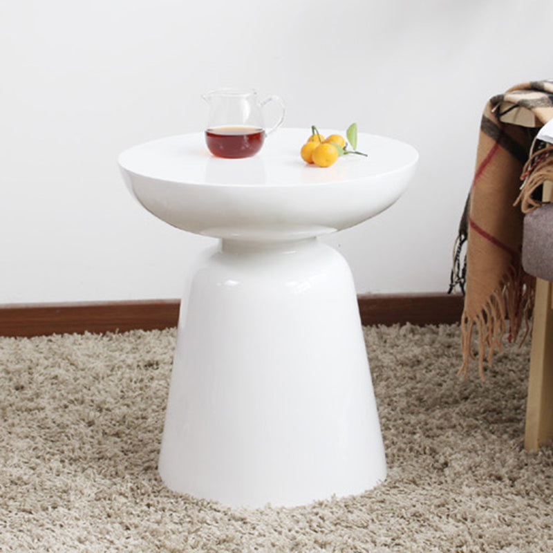 Mid-Century Metal Round End Table Pedestal Sofa Corner Table Clearhalo 'Coffee & Accent Tables' 'End & Side Tables' 'end_side_tables' 'furn' 'furn_end_side_tables' 'Furniture' 'Living Room Furniture' 6673564