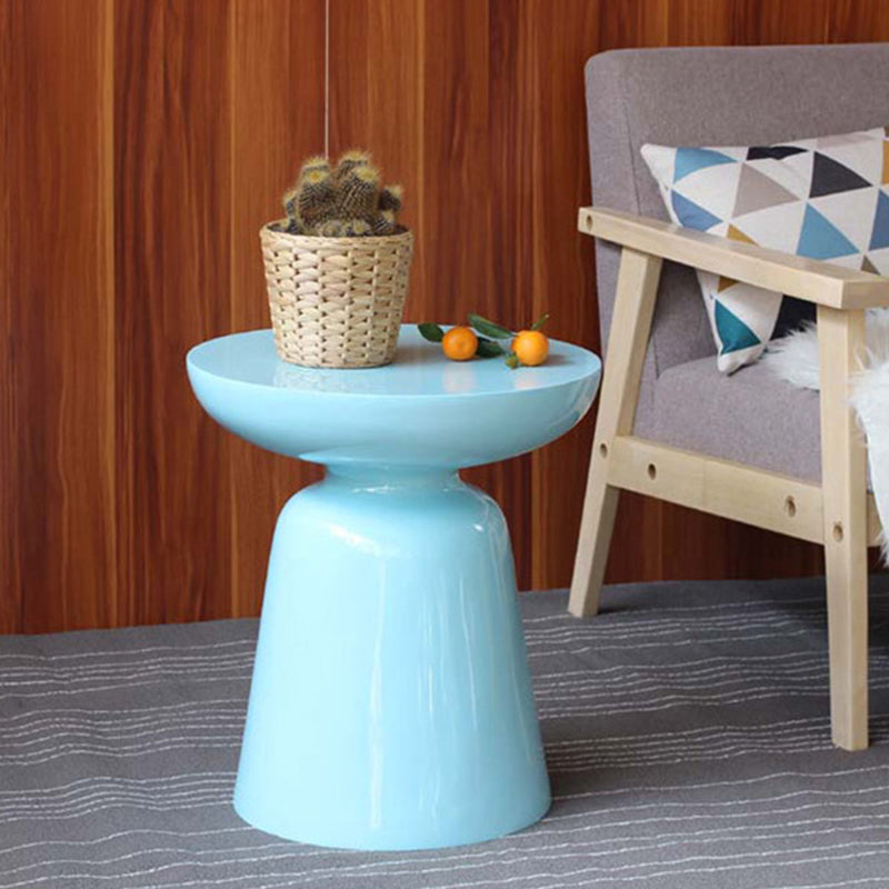 Mid-Century Metal Round End Table Pedestal Sofa Corner Table Clearhalo 'Coffee & Accent Tables' 'End & Side Tables' 'end_side_tables' 'furn' 'furn_end_side_tables' 'Furniture' 'Living Room Furniture' 6673566