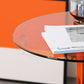 Contemporary Glass Pedestal Round Living Room Glass Top Side Table Clearhalo 'Coffee & Accent Tables' 'End & Side Tables' 'end_side_tables' 'furn' 'furn_end_side_tables' 'Furniture' 'Living Room Furniture' 6673592