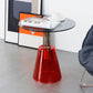 Contemporary Glass Pedestal Round Living Room Glass Top Side Table Clearhalo 'Coffee & Accent Tables' 'End & Side Tables' 'end_side_tables' 'furn' 'furn_end_side_tables' 'Furniture' 'Living Room Furniture' 6673610