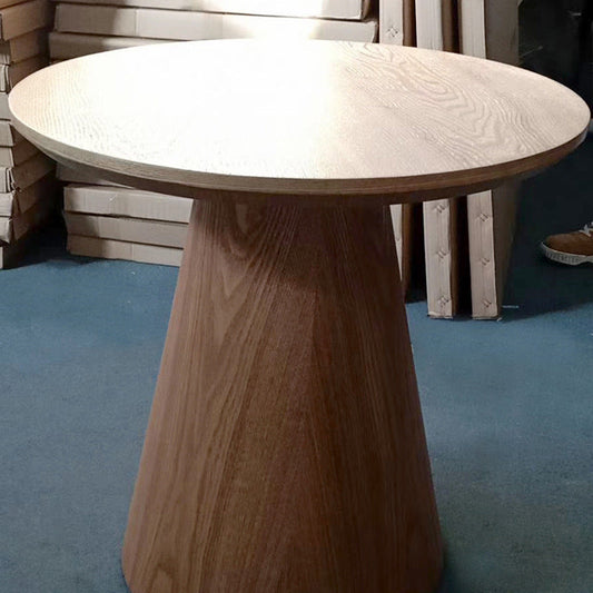 Tavolino contemporaneo di laterale in legno tavolo da soggiorno rotondo