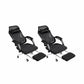Modern Office Chair Adjustable Seat Height Padded Arms Desk Chair with Wheels Black 2 Piece Set Clearhalo 'furn' 'furn_office_chair' 'Furniture' 'Office Chairs' 'Office Furniture' 'office_chair' 6673901