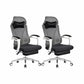 Modern Office Chair Adjustable Seat Height Padded Arms Desk Chair with Wheels White 2 Piece Set Clearhalo 'furn' 'furn_office_chair' 'Furniture' 'Office Chairs' 'Office Furniture' 'office_chair' 6673909