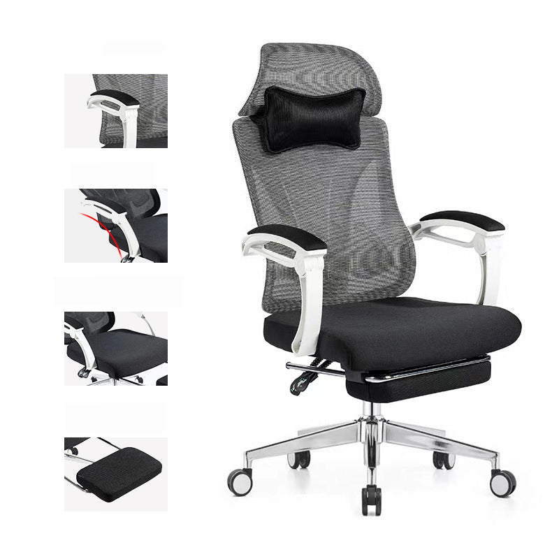 Modern Office Chair Adjustable Seat Height Padded Arms Desk Chair with Wheels Clearhalo 'furn' 'furn_office_chair' 'Furniture' 'Office Chairs' 'Office Furniture' 'office_chair' 6673912