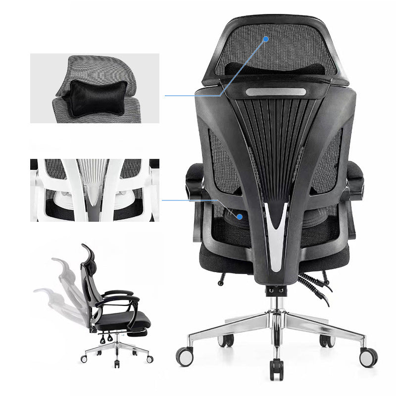 Modern Office Chair Adjustable Seat Height Padded Arms Desk Chair with Wheels Clearhalo 'furn' 'furn_office_chair' 'Furniture' 'Office Chairs' 'Office Furniture' 'office_chair' 6673914