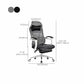 Modern Office Chair Adjustable Seat Height Padded Arms Desk Chair with Wheels Clearhalo 'furn' 'furn_office_chair' 'Furniture' 'Office Chairs' 'Office Furniture' 'office_chair' 6673919