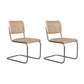 Contemporary No Arm Desk Chair No Wheels Task Chair for Office Beige 2 Piece Set Clearhalo 'furn' 'furn_office_chair' 'Furniture' 'Office Chairs' 'Office Furniture' 'office_chair' 6673993