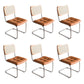 Contemporary No Arm Desk Chair No Wheels Task Chair for Office Orange 6 Piece Set Clearhalo 'furn' 'furn_office_chair' 'Furniture' 'Office Chairs' 'Office Furniture' 'office_chair' 6674014