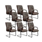 Contemporary Leather Task Chair Padded Arms Desk Chair for Office