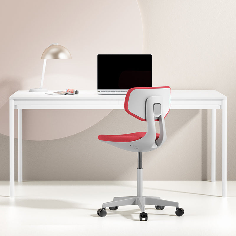 Modern Desk Chair Adjustable Seat Height Armless Office Chair with Wheels Clearhalo 'furn' 'furn_office_chair' 'Furniture' 'Office Chairs' 'Office Furniture' 'office_chair' 6674122