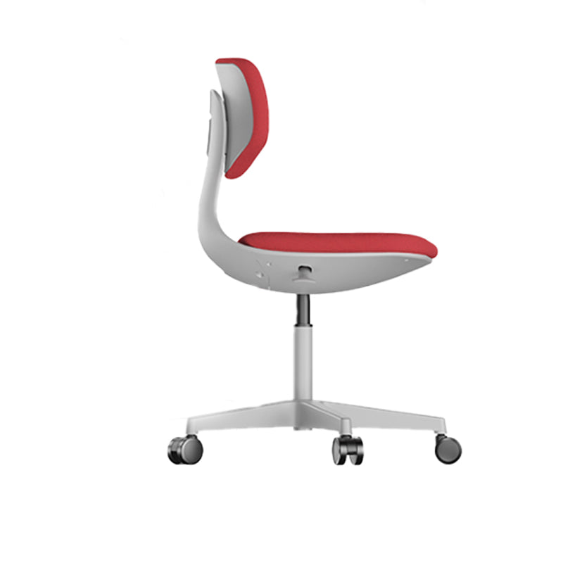 Modern Desk Chair Adjustable Seat Height Armless Office Chair with Wheels Clearhalo 'furn' 'furn_office_chair' 'Furniture' 'Office Chairs' 'Office Furniture' 'office_chair' 6674124