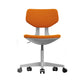 Modern Desk Chair Adjustable Seat Height Armless Office Chair with Wheels Orange 1 Piece Clearhalo 'furn' 'furn_office_chair' 'Furniture' 'Office Chairs' 'Office Furniture' 'office_chair' 6674126