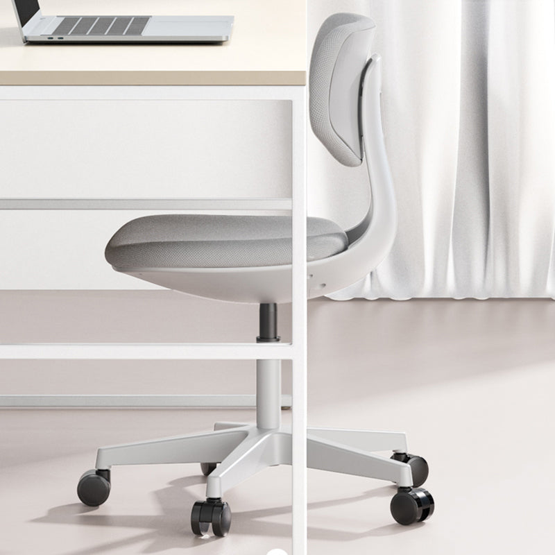 Modern Desk Chair Adjustable Seat Height Armless Office Chair with Wheels Clearhalo 'furn' 'furn_office_chair' 'Furniture' 'Office Chairs' 'Office Furniture' 'office_chair' 6674134