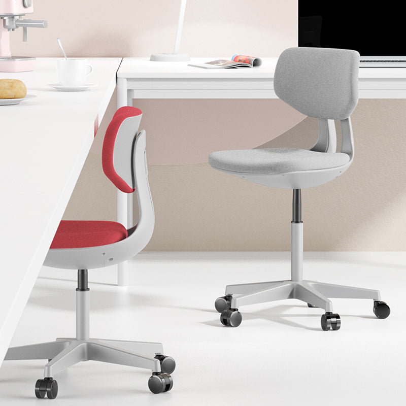 Modern Desk Chair Adjustable Seat Height Armless Office Chair with Wheels Clearhalo 'furn' 'furn_office_chair' 'Furniture' 'Office Chairs' 'Office Furniture' 'office_chair' 6674137