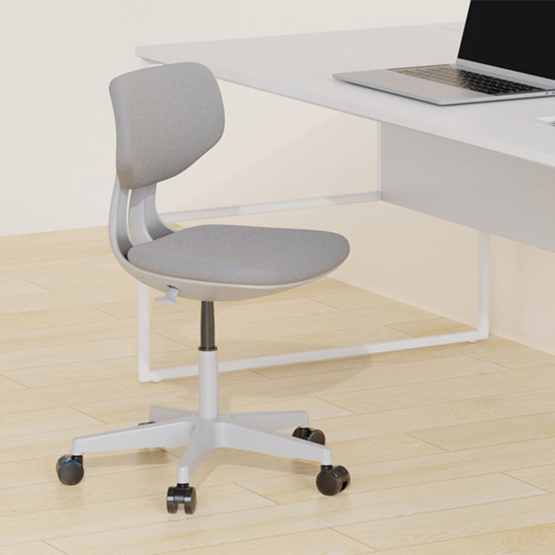 Modern Desk Chair Adjustable Seat Height Armless Office Chair with Wheels Clearhalo 'furn' 'furn_office_chair' 'Furniture' 'Office Chairs' 'Office Furniture' 'office_chair' 6674141