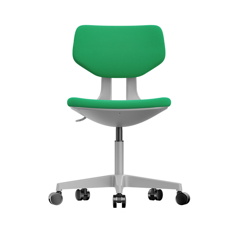 Modern Desk Chair Adjustable Seat Height Armless Office Chair with Wheels Green 1 Piece Clearhalo 'furn' 'furn_office_chair' 'Furniture' 'Office Chairs' 'Office Furniture' 'office_chair' 6674145