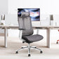 Moderne roteerbare bureaustoel Mesh Mid / High Back Desk stoel met wielen