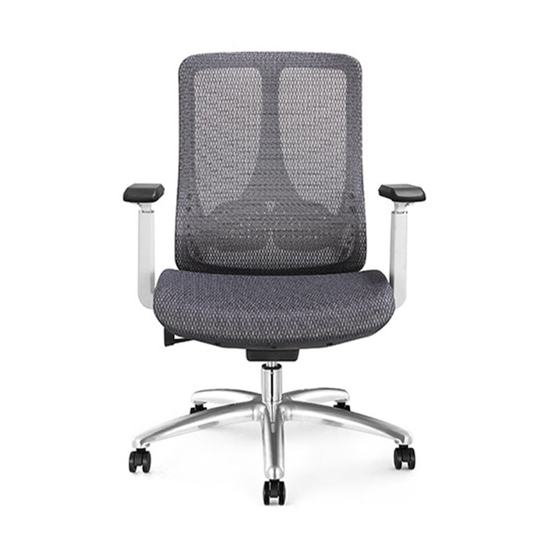 Moderne roteerbare bureaustoel Mesh Mid / High Back Desk stoel met wielen