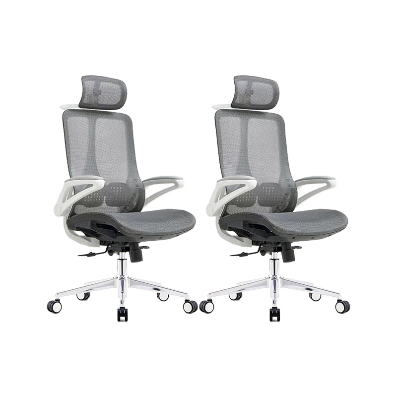 Chaise de bureau moderne chaise de bureau à armes rembourrées à air houstoute avec roues