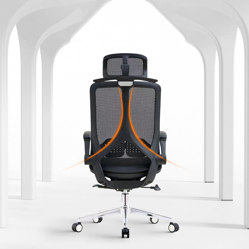 Chaise de bureau moderne chaise de bureau à armes rembourrées à air houstoute avec roues