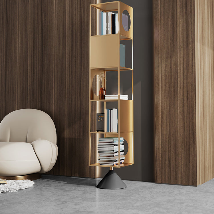 ホームオフィス用の棚付きのモダンな標準書籍棚の金属オープンシェルフ本棚