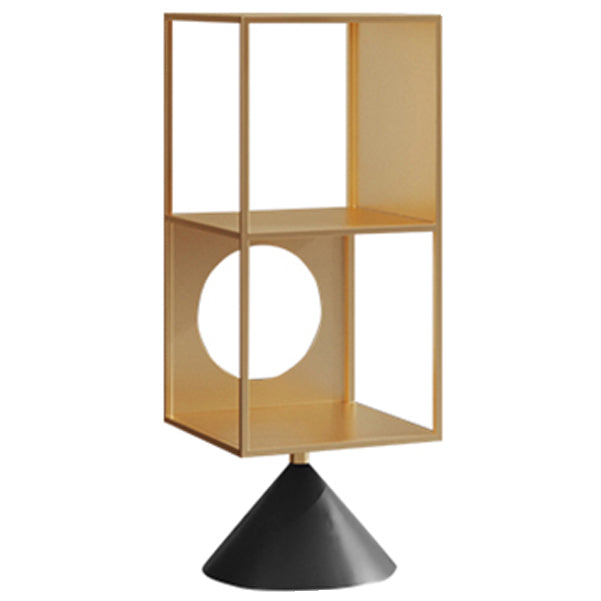 ホームオフィス用の棚付きのモダンな標準書籍棚の金属オープンシェルフ本棚