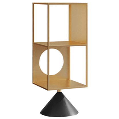 ホームオフィス用の棚付きのモダンな標準書籍棚の金属オープンシェルフ本棚