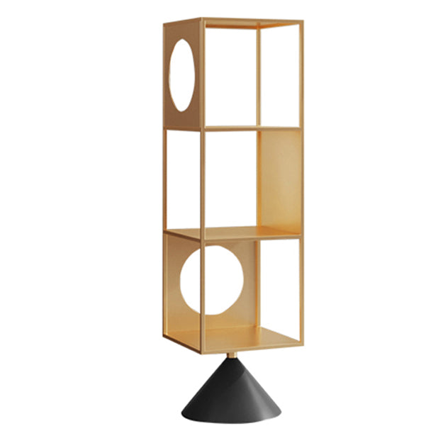 ホームオフィス用の棚付きのモダンな標準書籍棚の金属オープンシェルフ本棚